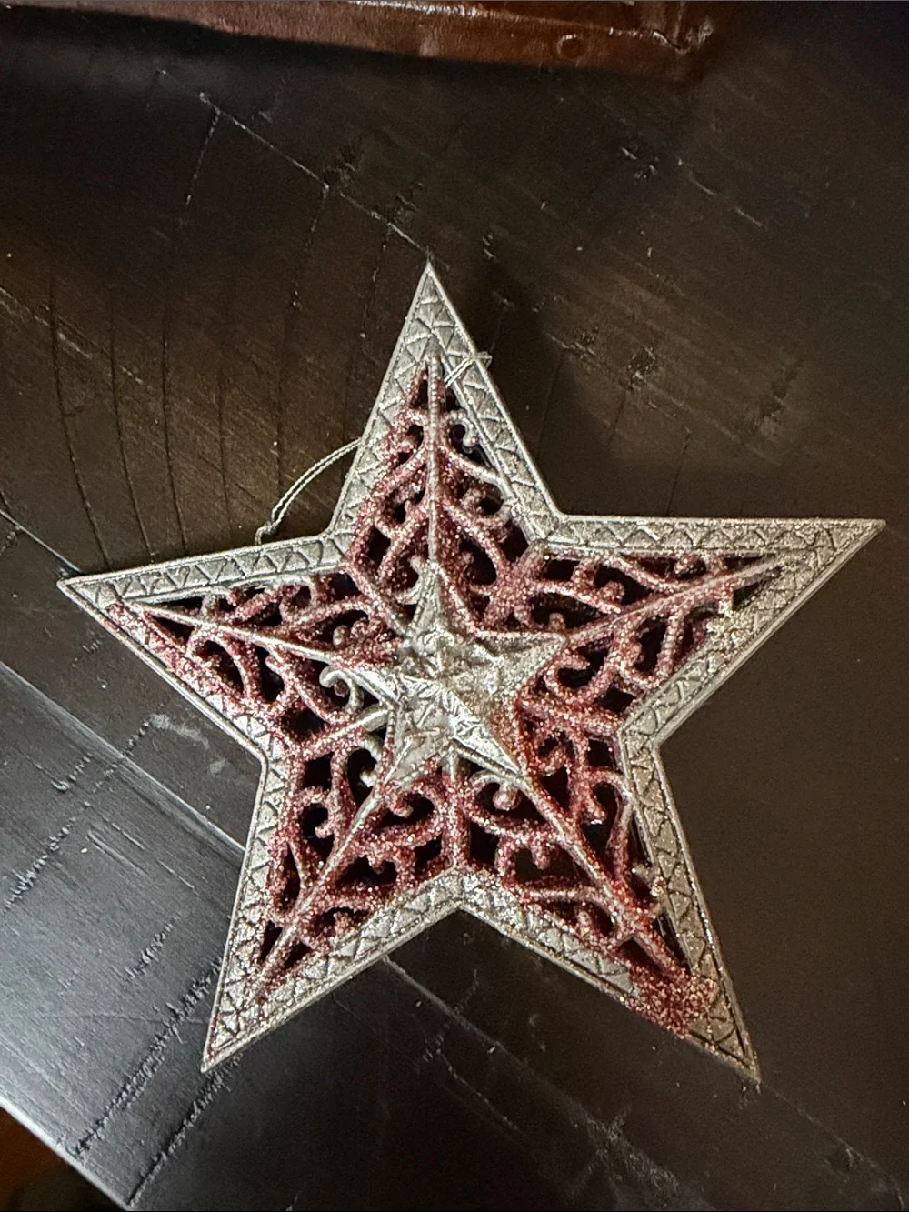 Set of 5 Vintage plastic Christmas Ornaments